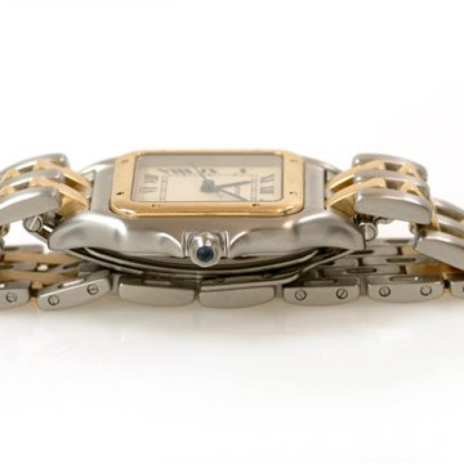 Gold & Steel Cartier Tank Panthere W25028B6